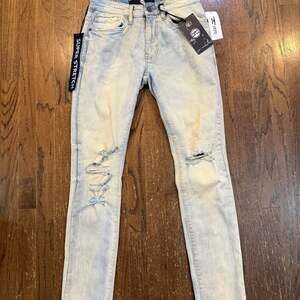 Jordan Craig Sean Collection Antique Wash Super Stretch Slim Taper Jeans 28/32